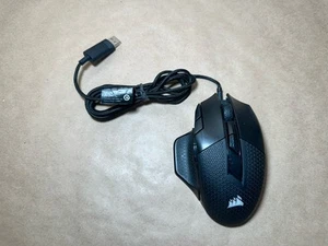 Corsair Nightsword RGB Gaming Mouse RGP0073 Wired Optical | No Weights | Tested - Zdjęcie 1 z 10