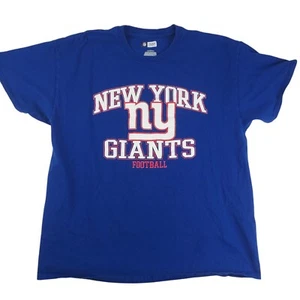 New York Giants T Shirt Uomo XL NFL Abbigliamento Squadra Manica Corta Blu Calcio - Foto 1 di 5