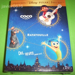 COCO + RATATOUILLE + DEL REVES DISNEY PIXAR BLU-RAY PACK NUEVO Y PRECINTADO - Imagen 1 de 3