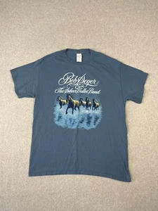 Camisa Bob Seger & The Silver Bullet Band Para Hombre L Azul Manga Corta Cuello Redondo - Imagen 1 de 7
