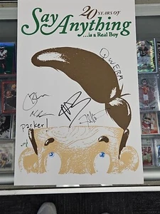 Say Anything Band 11x17 Signed Gig Poster Max Bemis Fred Mascherino Parker Case - Picture 1 of 5