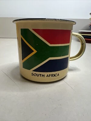 Caneca de café esmaltada na África do Sul - Imagem 1 de 4