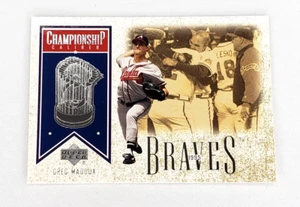 2001 Upper Deck Baseball Championship Caliber Greg Maddux #CC6 Atlanta Braves - Picture 1 of 4