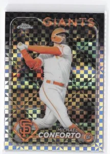 2024 Topps Chrome Michael Conforto #256 X-Fractor - Picture 1 of 2
