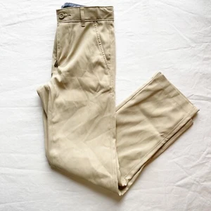 Tommy Hilfiger Boys Slim Fit Beige Pants Size 8 Polyester/Spandex Blend Adjustab - Picture 1 of 7