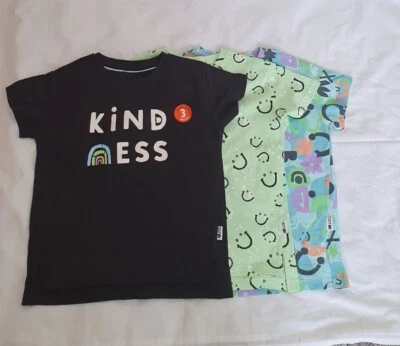 Boys 5-6 Years 3 Pack Turquoise Multi Short Sleeve's Tops By Alesha Dixon  - Image 1 of 4