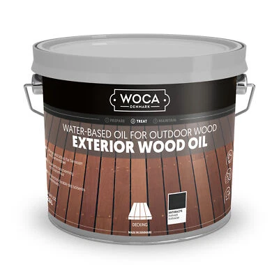 WOCA exterior wood oil exterior oil wood patio oil *anthracite* 2.5 L (€19.98/L) - Image 1 of 2