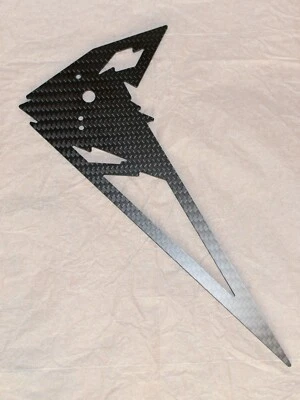 Hirobo 0414-558 Turbulence D3v2 Carbon Fiber Tail Fin, Freya, SDX - Image 1 of 2