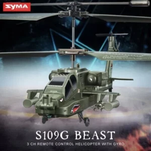 1/2 RC Helicopter SYMA Remote Control Gyro Kids RC Army Syma S109G 3.5Ch S111G - Picture 1 of 33