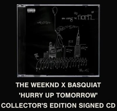 The Weeknd x Basquiat 'Hurry Up Tomorrow' Collector's Edition Signed CD New Foto 1 de 3