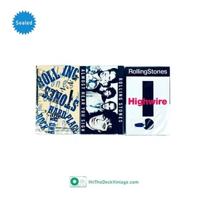3 Rolling Stones Single Cassette Tapes: Highwire, Rock & A Hard Place SEALED - Picture 1 of 6