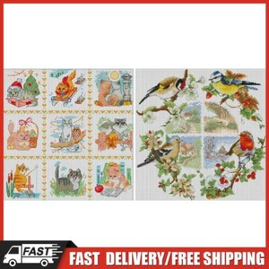 Partial Embroidery Egyptian Cotton Thread 14CT Animals Cross Stitch Kit Artwork - Picture 1 of 8