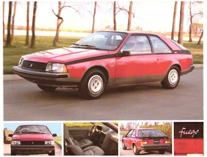 1982 Renault Fuego From American Motors Canada Inc., Large 2-Page Sheet Brochure - Picture 1 of 2