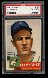 1953 Topps #195 Ed McGhee PSA 6
