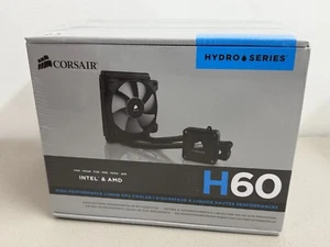 Corsair Hydro Series H60 High Performance Liquid CPU Cooler - Intel & AMD New - Afbeelding 1 van 7