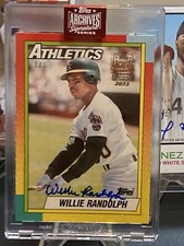2023 Topps Archives Signature Series Retired Edition Willie Randolph Auto 1/1