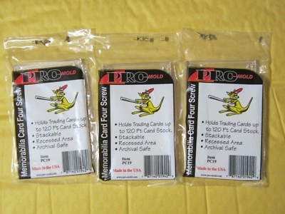 Pro-Mold # PC19 4 Screw Recessed Memorabilia Card Holder New 3 Count lot 120 Pt - Image 1 of 4