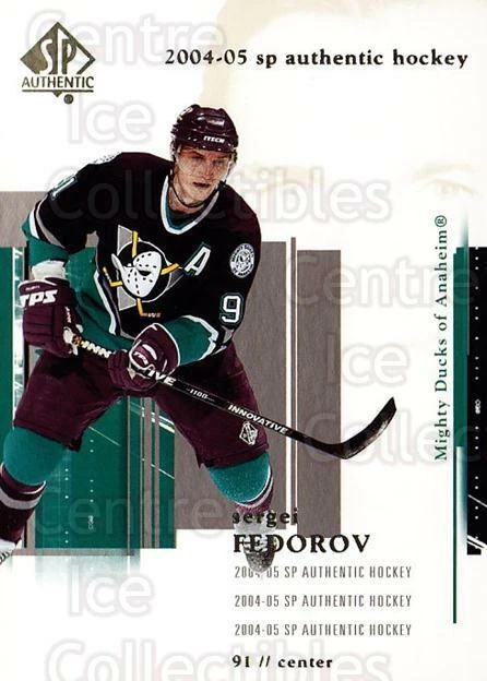2004-05 SP Authentic #3 Sergei Fedorov - Image 1 of 1