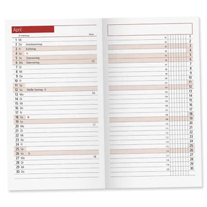 RIDO IDE Kalendarium Einlagen TM11 Monatskalender Taschenkalender 2025 1M 2S neu