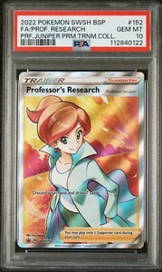 Pokemon Professor's Research SWSH152 Sword & Shield Black Star Promo PSA 10 - Picture 1 of 2
