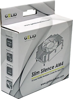 Gelid 1U Lo Profile Cooler Universal AM 4 CPU for AM4 Board NEW/NEW - Image 1 of 4