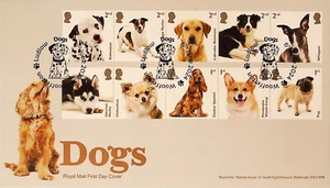 2024 FDC -DOGS -Woofferton,Ludlow Posmark - Post Free - Picture 1 of 2
