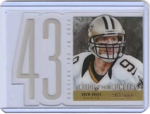 DREW BREES - 2013 Panini Prestige Acetate #5 Inside the Numbers - Saints - Picture 1 of 2