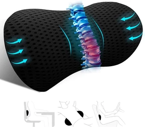 Lumbar Support Pillow Ergonomic Memory Foam Lumbar Pillow, Relieve Back Pain, CM - Picture 1 of 7