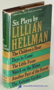 Six Plays by Lillian HELLMAN: Very Good+ Modern Library hardcover/VG DJ 89637 - Imagen 1 de 1