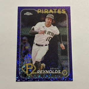Bryan Reynolds 2024 Topps Chrome Purple Speckle Refractor #146 Pirates /299 - Imagen 1 de 2