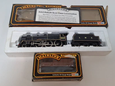 Palitoy Mainline Railways 4-6-0 LMS Locomotive & Brake Van - 00 Gauge - Image 1 of 4