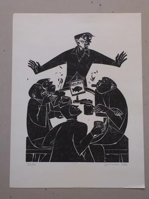 Gerhard Grimm 1927-1998  Holzschnitt aus 1982 - Bild 1 von 4