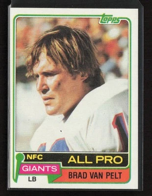 1981 Topps #270 Brad Van Pelt New York Giants Near Mint or Better - Image 1 of 2