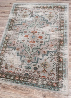 American Dakota Per-sian Version OKA Light Distressed Country Accent Rug 3'x4' - Image 1 of 3