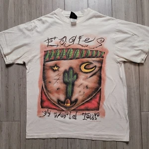 The Eagles 1994 World Tour Band T-Shirt Men’s Size L Desert Cactus Single Stitch - Picture 1 of 11