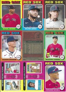 2024 Topps Heritage Boston Red Sox set squadra completo regolare + UD con MVP (23) - Foto 1 di 2