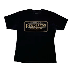Pendleton T-Shirt Größe L Schwarz Original Logo Retro Vintage - Bild 1 von 8