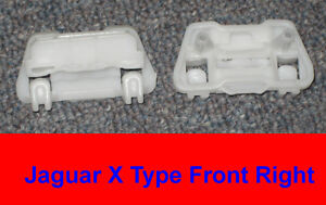 Jaguar X-Type - Window Regulator Clips (4) - COMPLETE FRONT SET (left AND right)