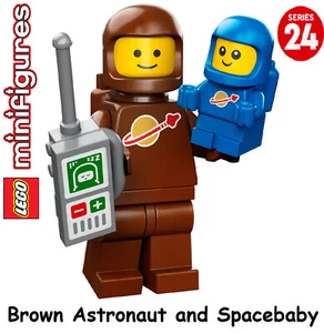LEGO Series 24 71037 Minifigure Brown Astronaut & Spacebaby #3 Classic SEALED - Picture 1 of 2