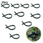 Flexible Tree Ties 10 Soft Rubber Straps for Strong Plant Support 24cm Length