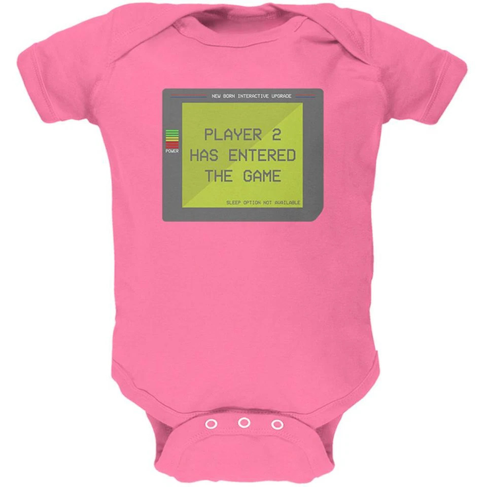 Halloween Jugador 2 Dos Disfraz Recién Nacido Jugador Divertido Suave Bebé Una Pieza Foto 1 de 1