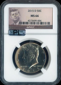 2015 D KENNEDY HALF NGC MS66 PL GRADED QUALITY✔️ - Picture 1 of 2