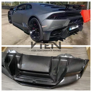 Carbon Fiber Vs Style Rear Bumper For Lamborghini LP580 LP610 - Picture 1 of 8