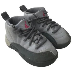 Nike Air Jordan 12 Retro GT 819666 029 Sneaker Wolf Gray Vivid Pink Baby 7C - Picture 1 of 10