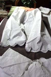 Culotte courte short ancien à broderies festonnées / Linge ancien 20011-5 - Foto 1 di 3