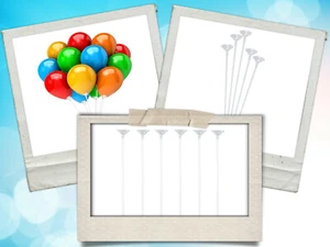 Baloon Sticks Birthday Balloons White Balloon Sticks + White Holder - RECYLABLE - Picture 1 of 17