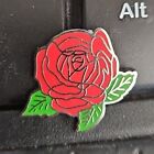 Red Rose Lapel Hat Tie Tac Pin Red 1"