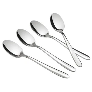 12-Piece Stainless Steel Dessert Spoons - Picture 1 of 7