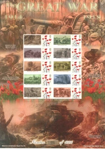 BC-430 2014 The Great War (IV) History of Britain 98 Business Smilers Sheet - Picture 1 of 1