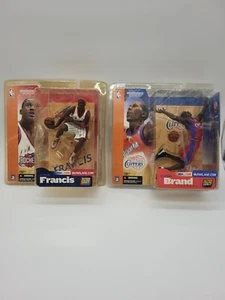 2002 McFarlane STEVE FRANCIS ELTON BRAND -NBA Series 2 Rockets CLIPPERS FIGURES - Picture 1 of 13